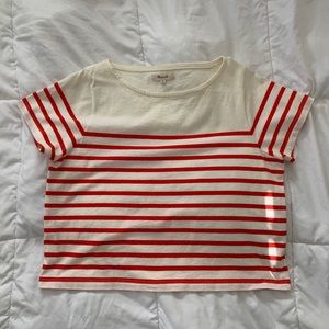 Madewell Setlist Boxy T-shirt Top in Stripe